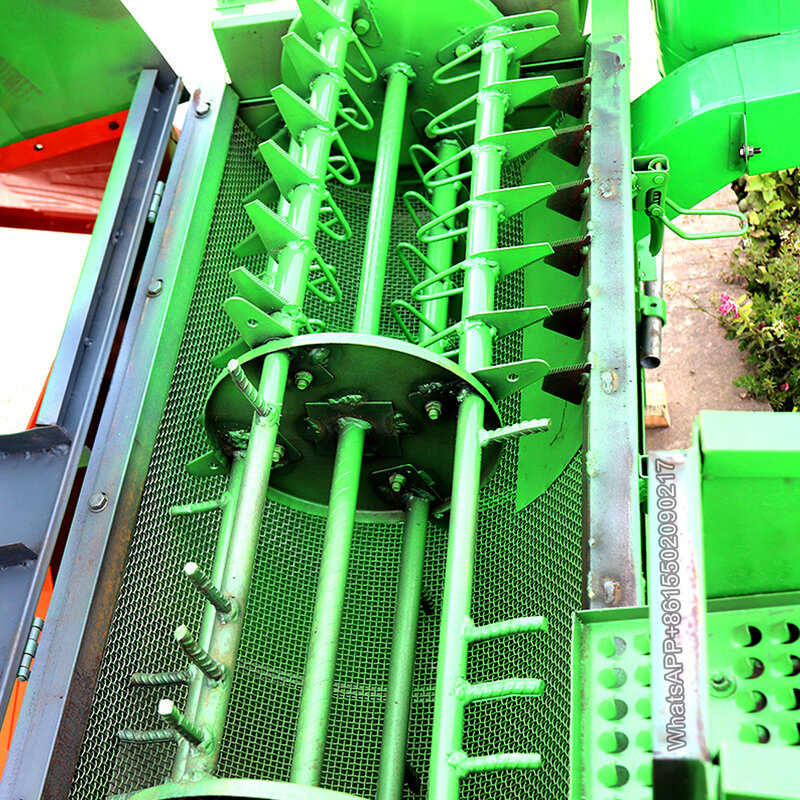 Cosechadora de triple de colza de alimentación completa, máquina multifuncional de trituración de paja de trigo y soja, 90 unidades