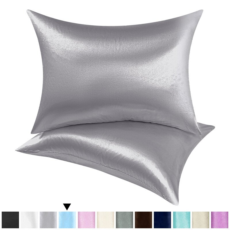 1pc Pillowcase Super soft Pillowcase Comfortable Luxury Satin Pillowcases for Hair and Skin Hypoallergenic Cooling Pillow Cases