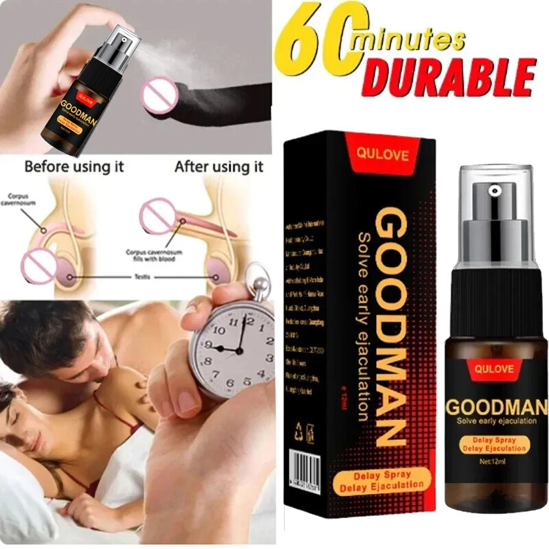 Aceite para agrandar el pene para hombre, espray retardante sexual para uso externo masculino, eyaculación precoz, larga duración de 60 minutos