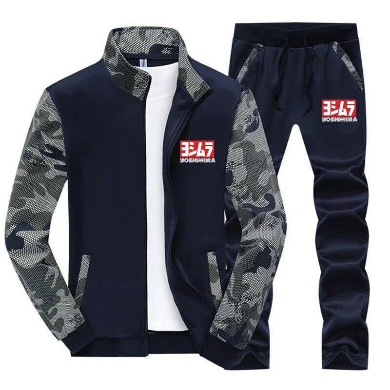 2024 Selling New Men Yoshimura Autumn Jacket England Style Cotton Mens Delicate Hoodie Comfortable Popular Print Camouflage Suit