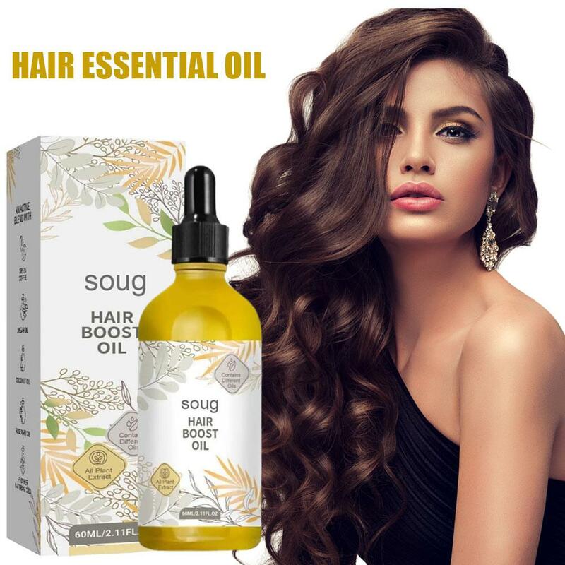 Olio naturale da 60ml olio Anti-idratante danneggiato e riparatore olio essenziale per capelli liscio nutriente per la perdita C2L8