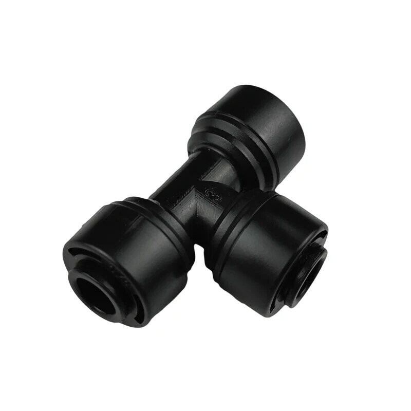 1/4 Inch  Tee Connector 3 Way Fitting  For 6.35mm Tube Push-in Quick Connector PE Hose Union Joint Slip Lock  Pack 10 Pcs