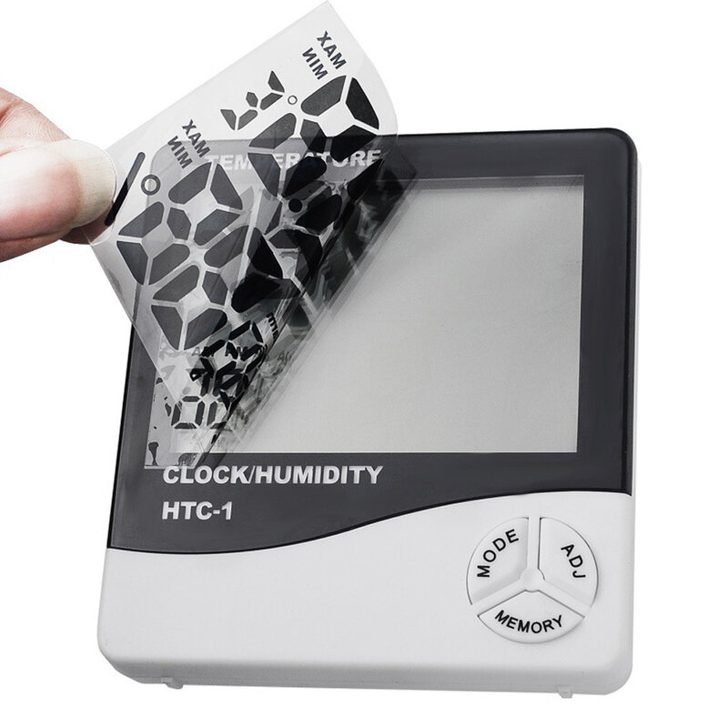 속눈썹 이식 LCD 디지털 온도계, 속눈썹 스테이션 습도계 온도 습도 테스터 속눈썹 시계 살롱 메이크업 도구