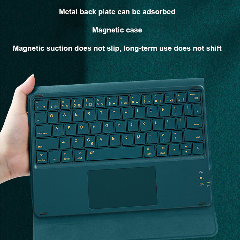 Toque teclado sem fio bluetooth tablet android ios windows para mini ipad teclado mouse sem fio teclado pro ar para xiaomi