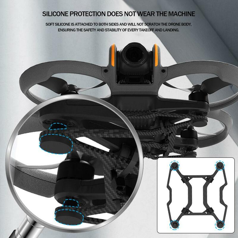 Drone Chassis blindato Aircraft Shuttle protezione leggera in fibra di carbonio fotocamera aerea paraurti anticollisione per DJI AVAT C3U8