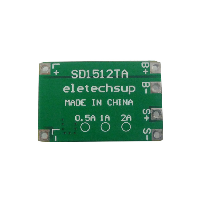 Controlador Solar Carregamento Street Light Switch Circuit Board, Bateria De Lítio, 2A, SD1512TA, 10Pcs