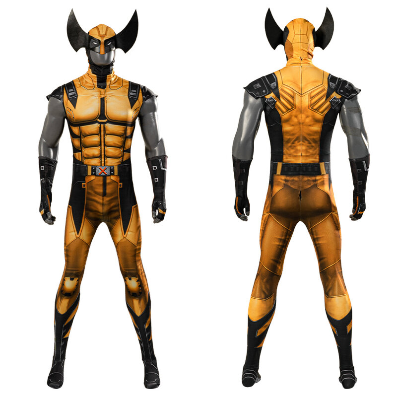 Halloween Superhero Future Revolution Wolf Cosplay Costume 3D Printed Zentai Tight Fitting Suit Mask Wolf Claw Accessories