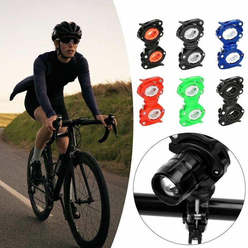 Soporte para manillar de bicicleta, accesorio giratorio de 360 grados, ultraligero, de plástico, para ciclismo al aire libre, 6 colores
