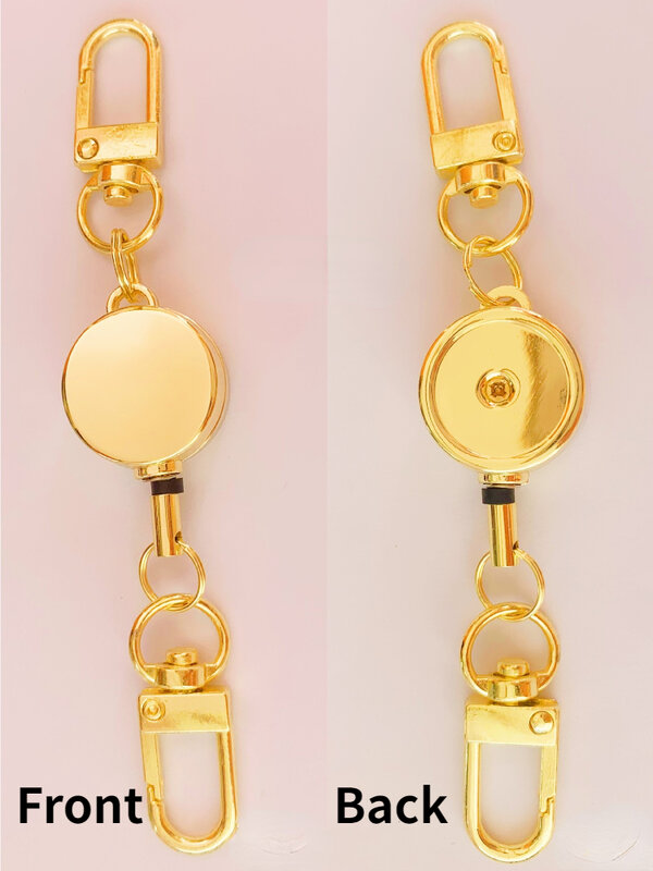 Металлические Брелоки для ключей, кольцо для ключей, выдвижной брелок длиной 32 см, держатель для карт, пряжка для ремня, 1 шт.