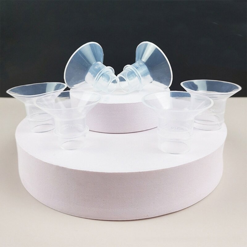 Efficient Silicone Breast Flange Adapter Convenient Breast Horn Converter Durable for Enhanced Milk Expression