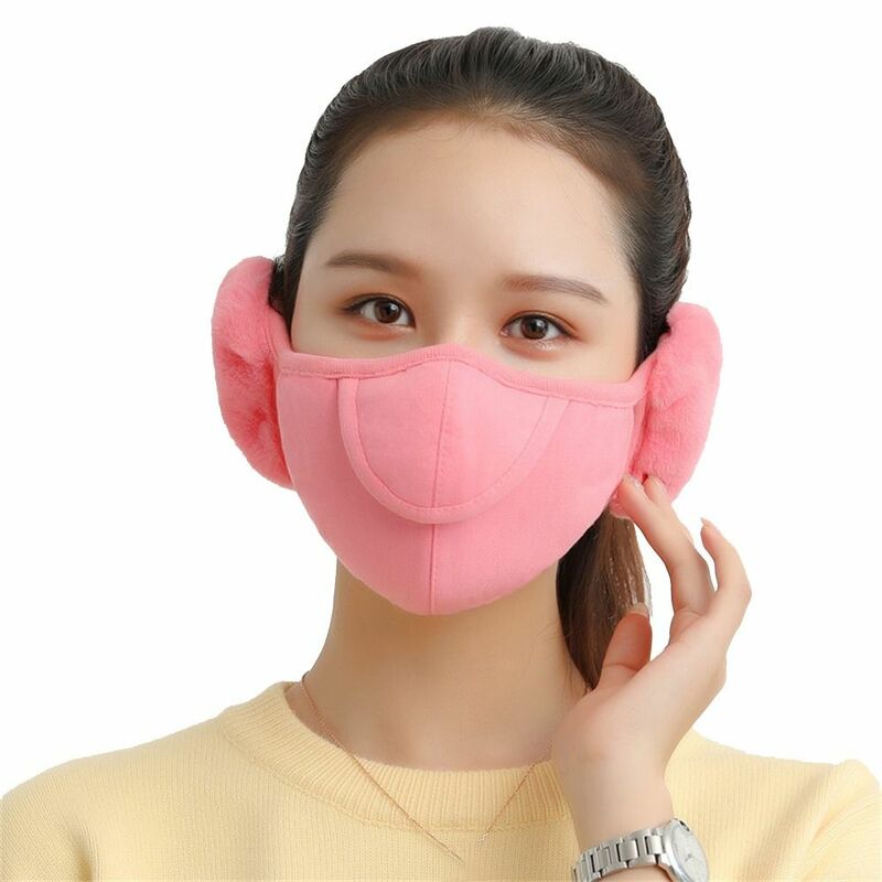 Kälte sichere wind dichte Halb gesichts maske täglich offen atmungsaktiv warmer Hals wärmer Baumwolle Mund abdeckung Frauen Männer