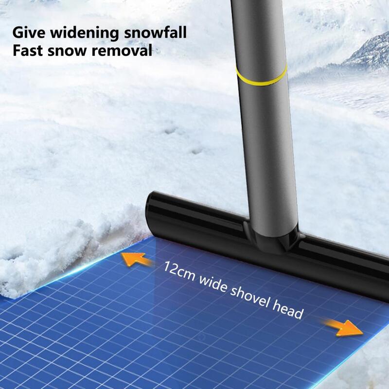 Pala de nieve para coche, cepillo rascador compacto para quitar nieve helada para el hogar