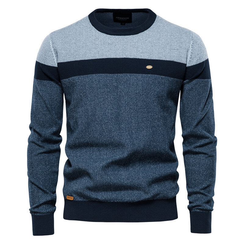 長袖セーター,ゆったりとしたフィット感,カジュアルなナイトウェア,パッチワーク