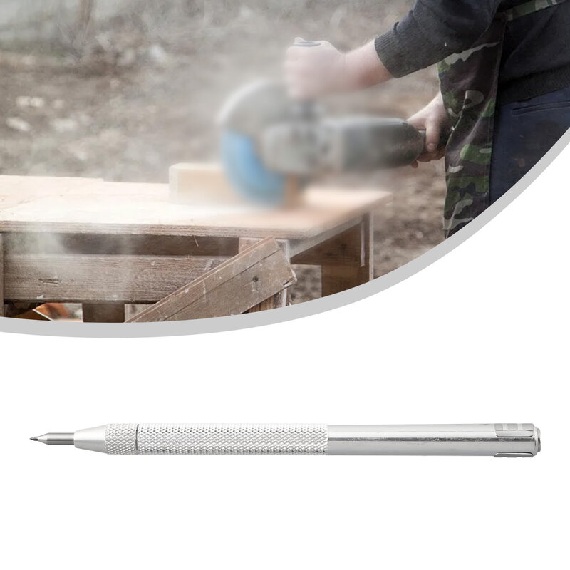 Aço inoxidável durável Scriber Pen, Substituição de ferramentas manuais, Carboneto de tungstênio Ímã, Carboneto de alumínio ponta cerâmica