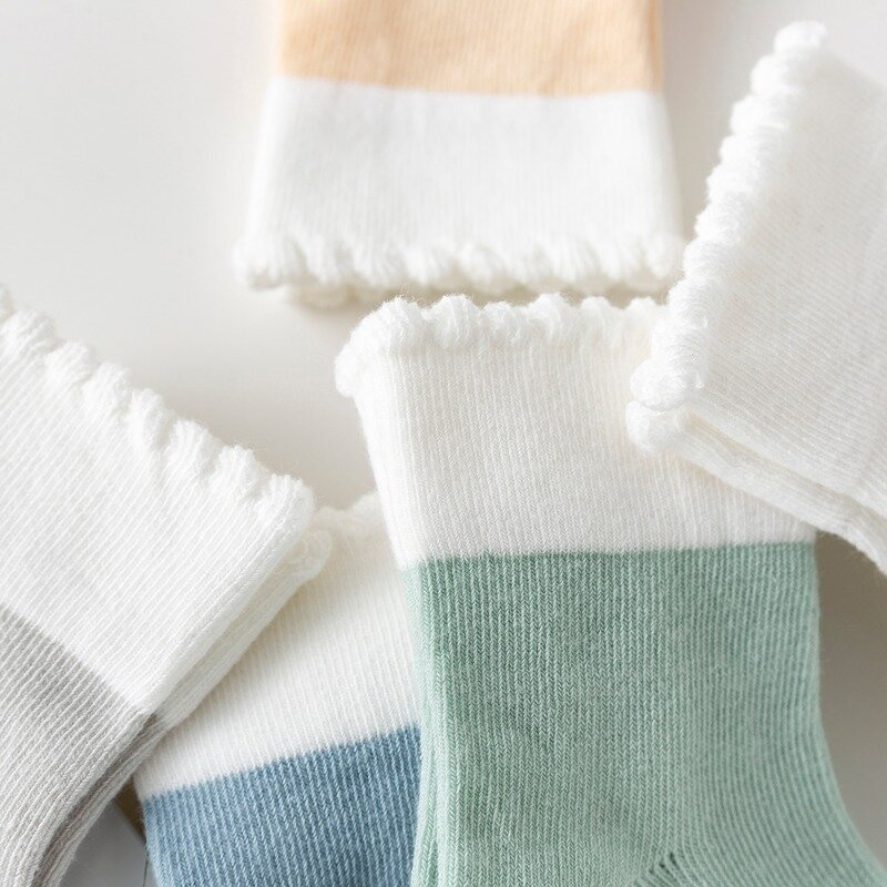 Calcetines de algodón para bebés, medias coloridas de colores sólidos para niños y niñas, de 1 a 2 años, para verano, 1 piezas