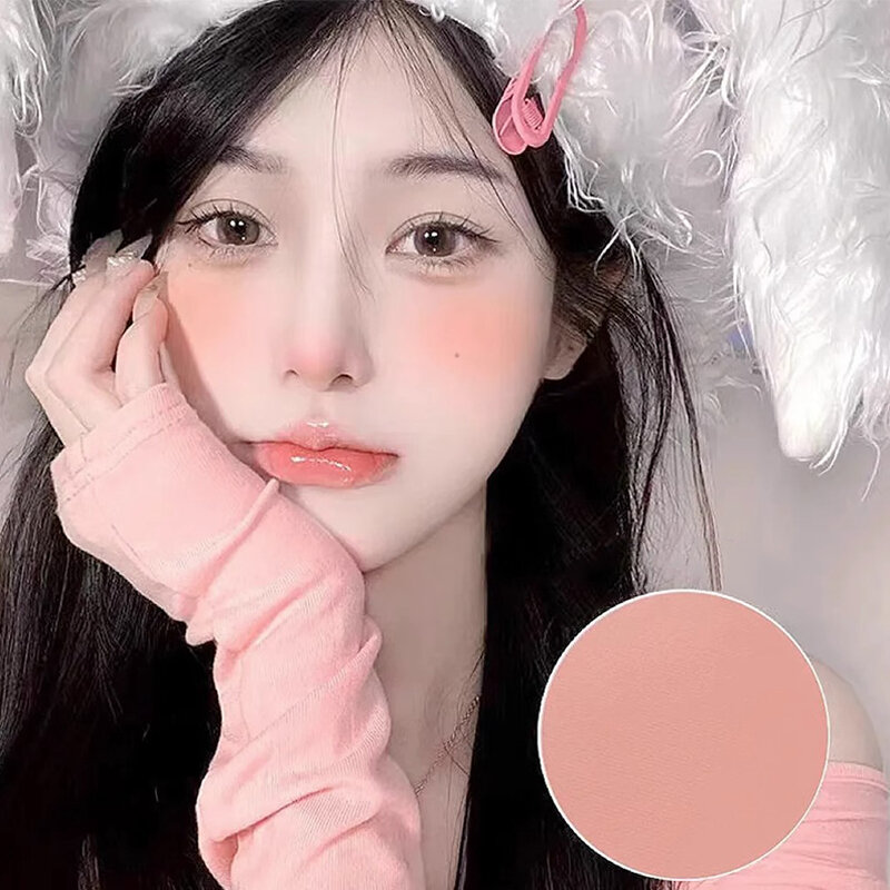 Waterproof Face Contouring Cosmetics Blush Powder Single Color Blush Matte Natural Cheek Tint Brighten Face Soft Female Makeup