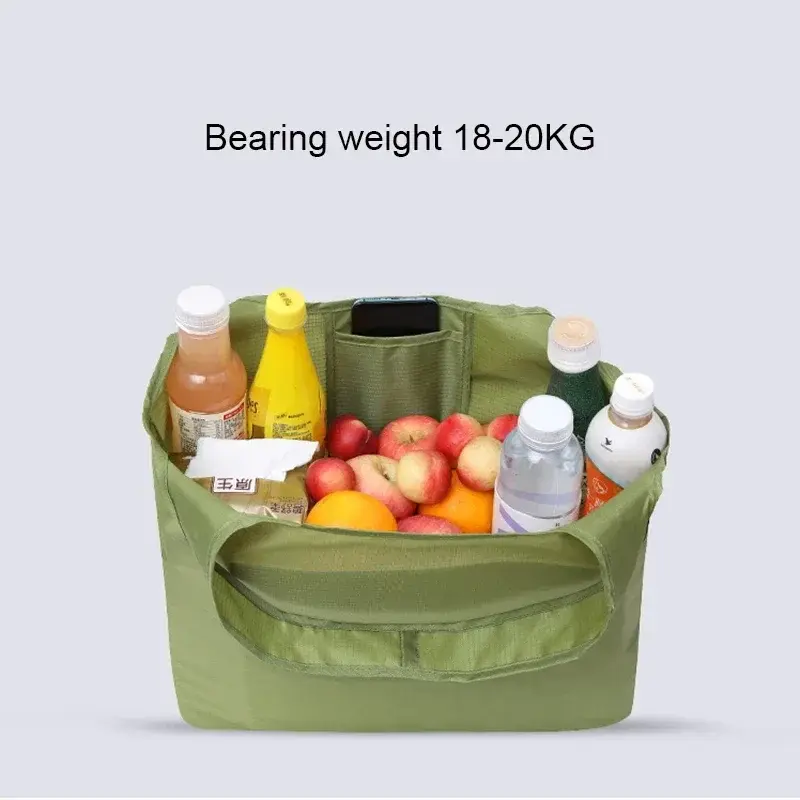 Экологически чистая складная сумка для покупок FLB01, многоразовая Портативная сумка через плечо для путешествий, продуктов, простая однотонная сумка для продуктов