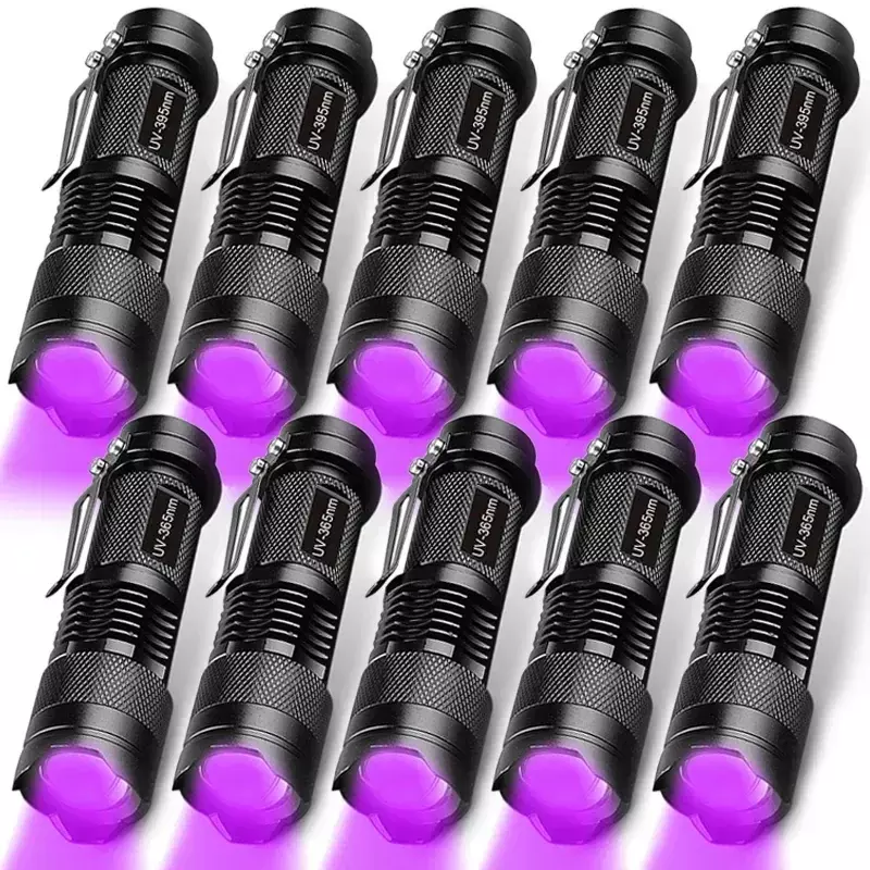Linterna UV de luz negra para perro y gato, Detector ultravioleta de orina, manchas secas, 1-5 piezas