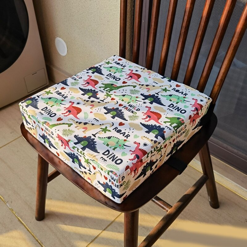 Portable Baby Highchair Booster Seat Cushion Non-slip Waterproof Baby Dining Chair Sponge Cushion Pad Kids Dining Table Cushion