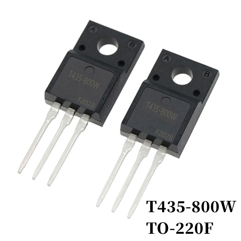 T405-800W T405-600W, 10 ~ 1000 buah T435-800W T410-600W T410-800W T435-600W DIP Triac TO-220F Thyristor 4A 600V/800V Chip besar