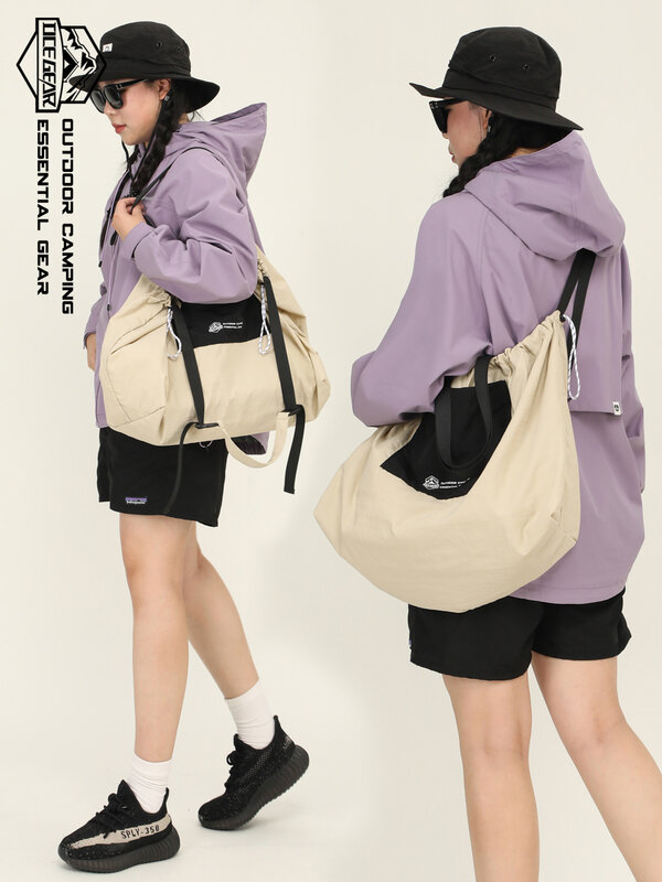 Large Capacity Tote Bag Travel Portable String Women Drawstring Belt Shoulder Bag Men'S Gym Sport Crossbody Bags Multifunction H
