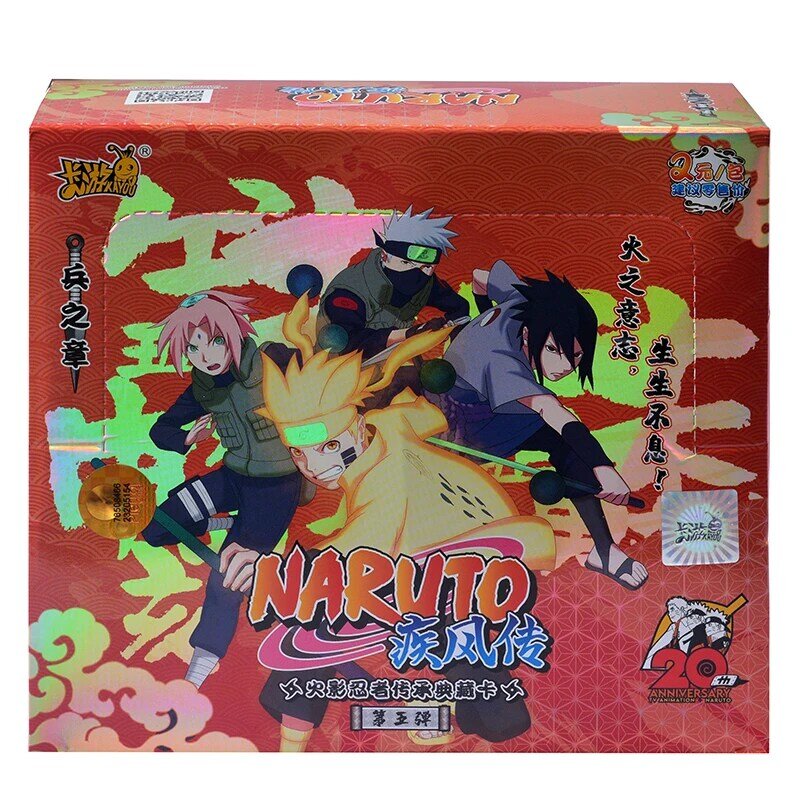 Cartas genuinas de KAYOU Naruto, colección de personajes de Anime, juego de juguetes para niños, Capítulo de soldado, todos los partidos, serie de obras completas