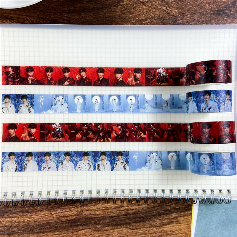 1 pz TNT Washi Tape nastro adesivo decorativo carino Scrapbooking nastro adesivo forniture di cancelleria per la scuola ventagli collezione regalo