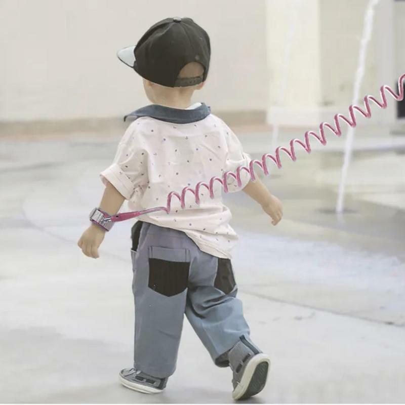 Muñequera antipérdida para niños, cuerda de seguridad para bebés y niños pequeños, 150cm, elástica y