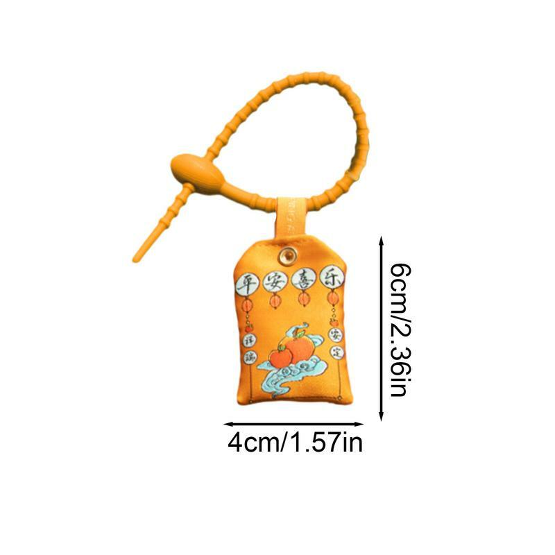 Amuleto de año del dragón, bolsita con correa perfumada, símbolo de paz, 2024