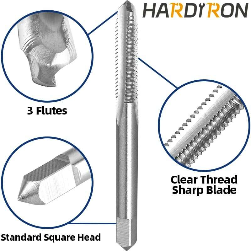 Hardiron M2.6 X 0.45 Tap and Die Set Right Hand, M2.6 x 0.45 Machine Thread Tap & Round Die