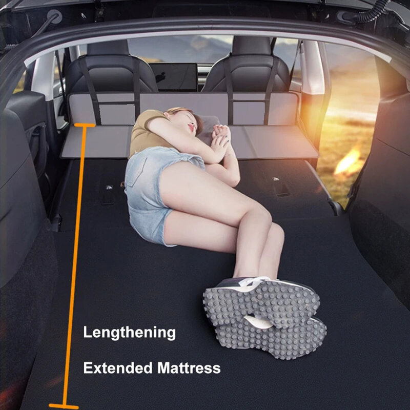 Für Tesla Modell 3 Camping Matratze Kopfschutz für Tesla Modell y Kopf Block Füll lücke Filz Bett Reise Kofferraum Bett Verlängerung platte