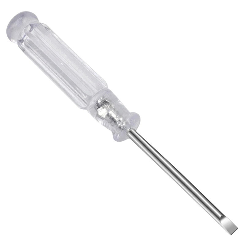 95mm mini chave de fenda magnética phillips/cruz cabeça chave de fenda bits alça transparente ferramentas reparo da mão