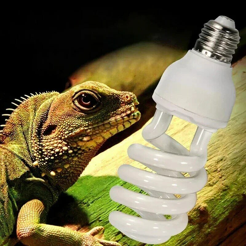 5.0 10.0 UVB 파충류 램프, 에너지 절약 테라리움 조명, UVB UVA 가열 램프, 거북이 도마뱀 뱀 파충류용, 13W