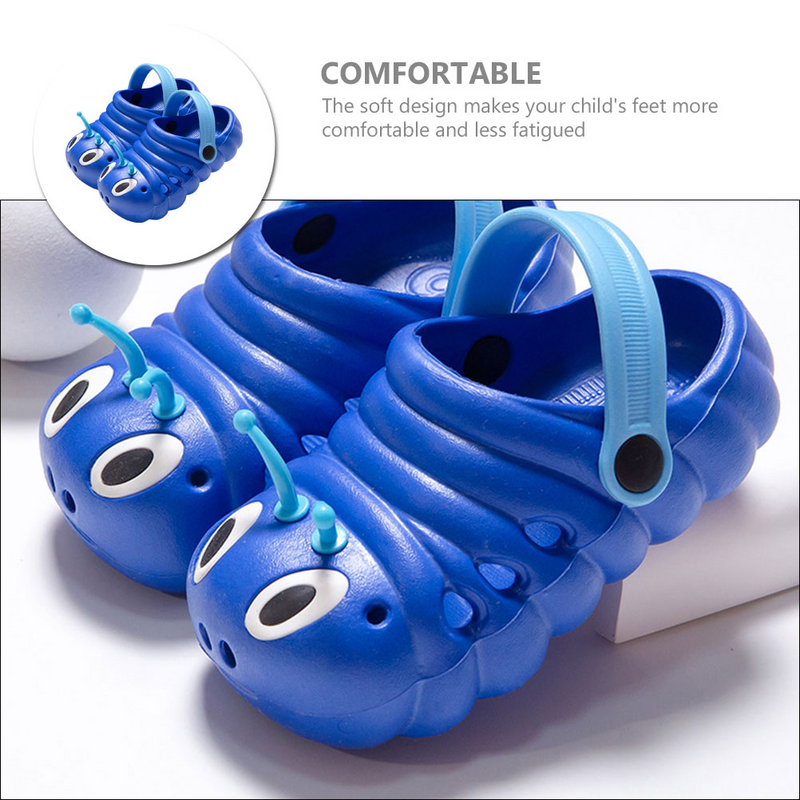 Caterpillar Sandals Children's Shoes Summer Baotou Boys Girls Baby Hole Soft Sole Slippers for Kids Cartoon