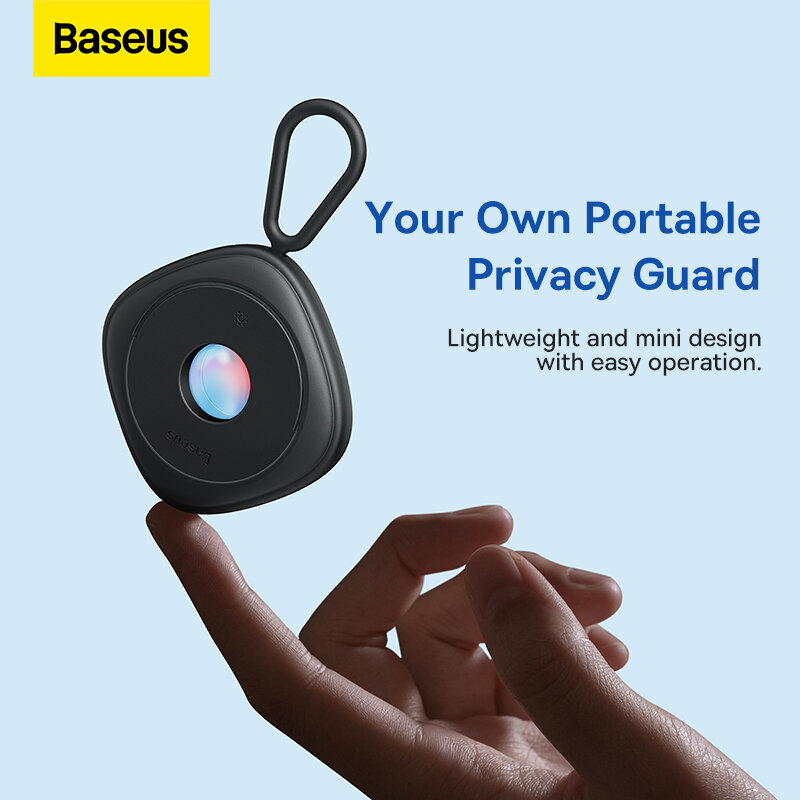 Baseus – détecteur de caméra pour caméra cachée, Gadget de détection d'objectif caché, Portable, Protection de sécurité Anti-Peeping