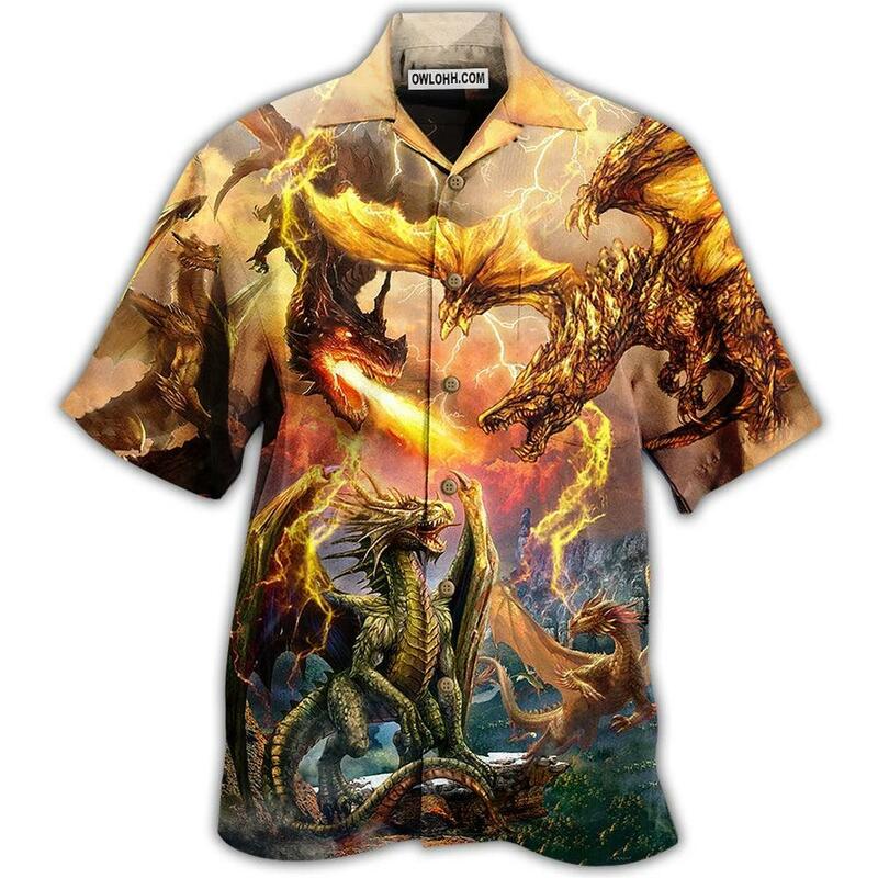 Camisa hawaiana de manga corta para hombre y mujer, camisa Unisex de gran tamaño con estampado 3D de dragón, Hip Hop, playa, Verano