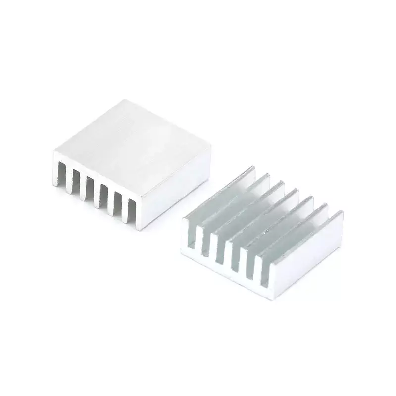 Dissipador de alumínio para a impressora eletrônica do chip ic 3d, radiador refrigerando, pi da framboesa, 5 pcs/lot