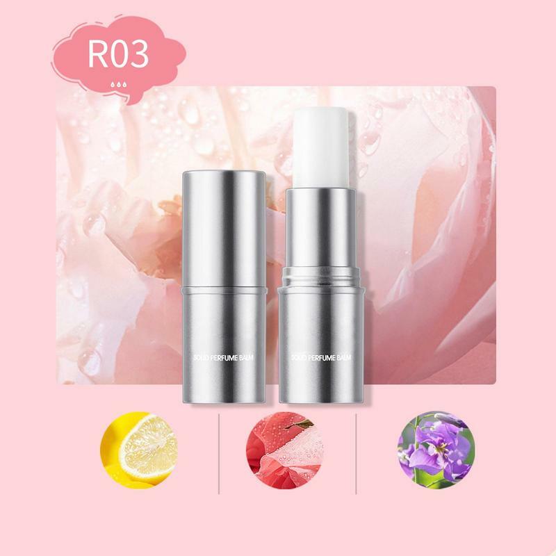 Pocket Balm Perfume Long-Lasting Solid Fragrance Balm In Elegant Lipstick Tube Perfume Supplies For Gathering Home Working