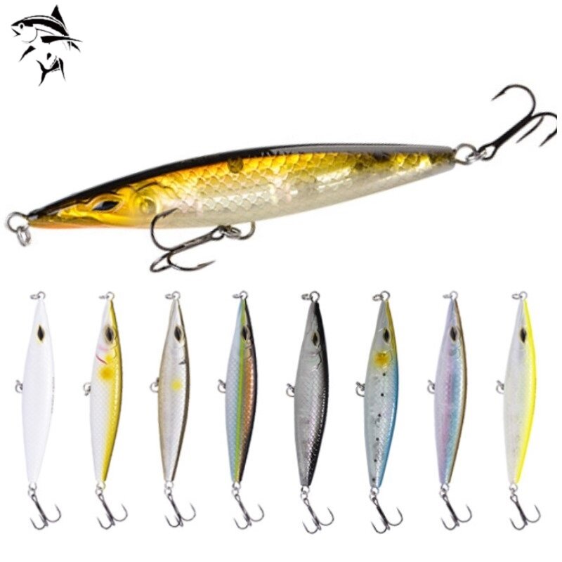 Floating Pencil Baits 90mm/110mm/ 130mm Stickbait Wobblers Topwater Asturi Lures for Seabass Bonitos WTD Fishing Lure