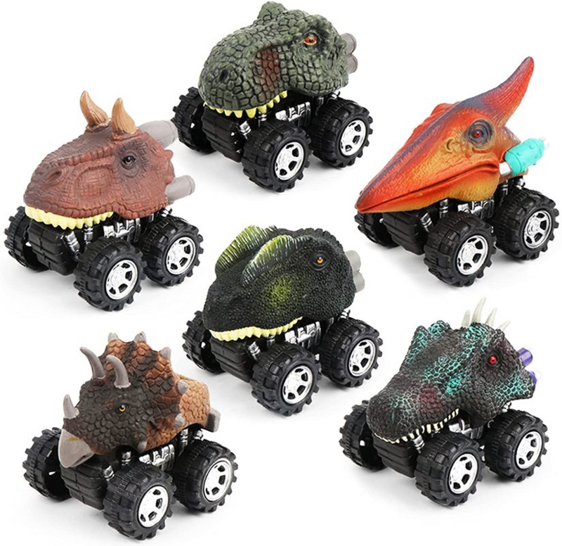 Dinosaur Pull Back Auto Speelgoed Dino Auto Speelgoed Voor Kids Voertuigen Voor T-Rex Dinosaurus Games Verjaardag Cadeaus Voor peuters Jongens Meisjes