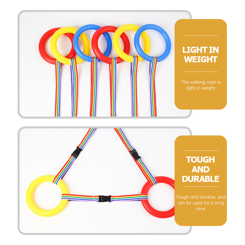 9 Pcs Anti Lost Wrist Link For Line up Preschool Leash Tendon Fiber Walking Rope for Toddlers