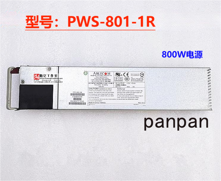 Original For Supermicro PWS-801-1R 800W Power Supply Redundant Server PSU