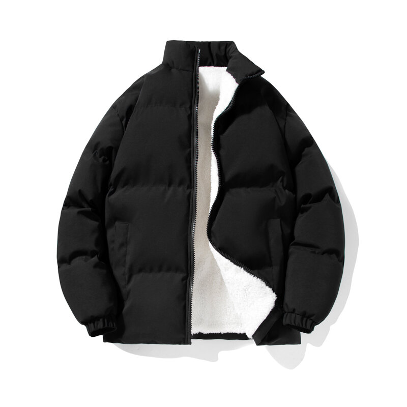 Novo inverno espessado algodão roupas hong kong marca de moda cordeiro caxemira algodão roupas oversized solto algodão casaco 6xl 7xl 8xl