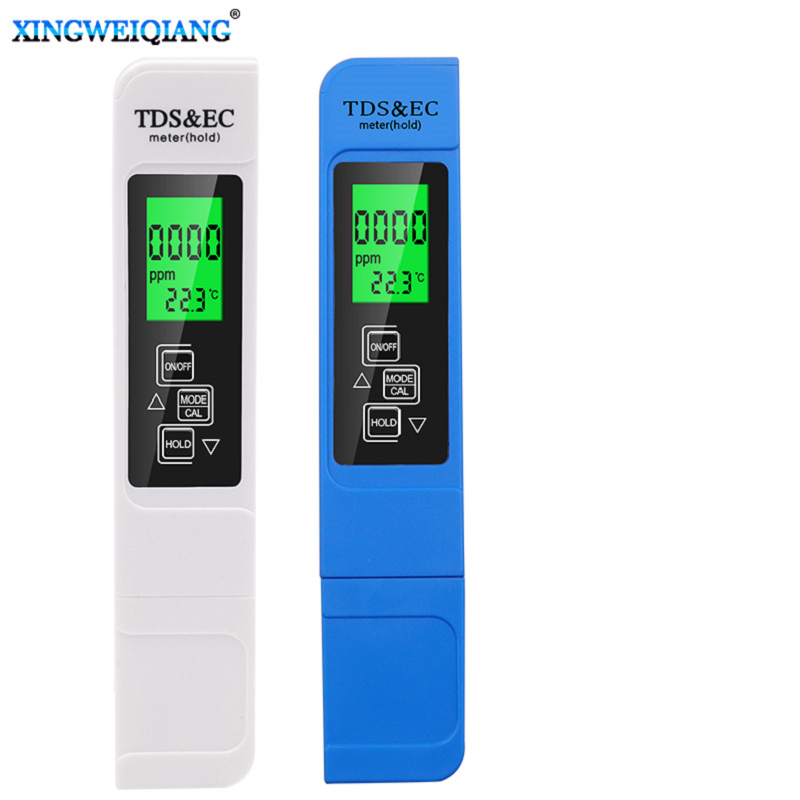 Probador de temperatura Digital multifuncional para pureza del agua, pluma de prueba de temperatura, TDS EC, 3 en 1, 1 Juego