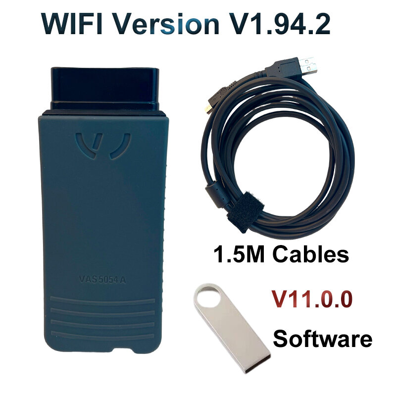 WIFI 버전 VAS 5054A, V1.9.4.2, 0dis V23.0.0 지원, VAG 진단 도구, 5054A UDS, 모든 6154A 기능 커버