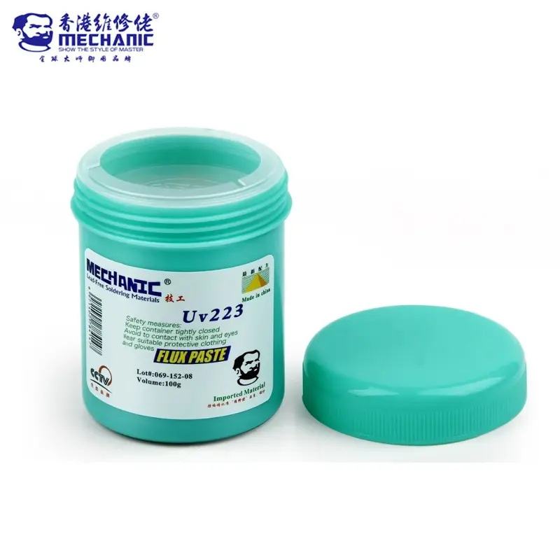 MECHANIC 100g UV559 UV223 Solder tanpa bersih fluks bebas timbal Solder pasta minyak las untuk PCB BGA SMD SMT perbaikan