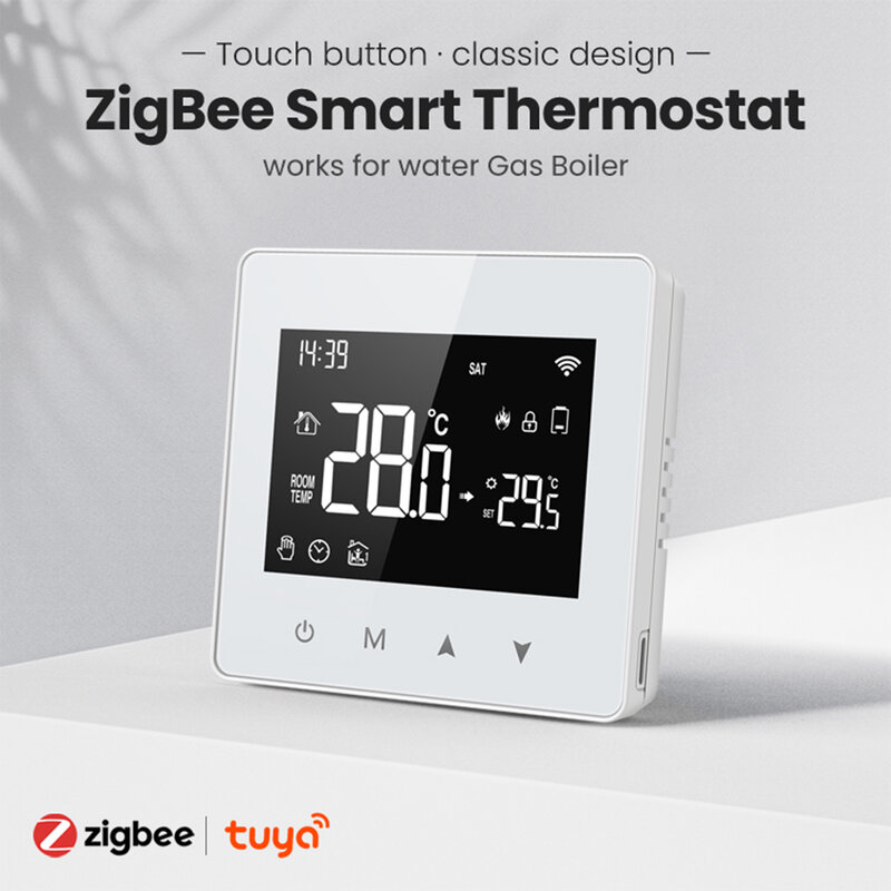 Tuya Water Gas Boiler Temperature Controller Work with Alexa Google Home Yandex Smart Home Wireless Thermostat