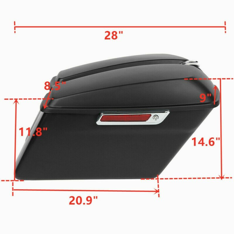 Motorcycle Hard Saddle Bags Saddlebags Trunk For Harley Touring Street Glide 2014-2022 2021 2020 2019 2018