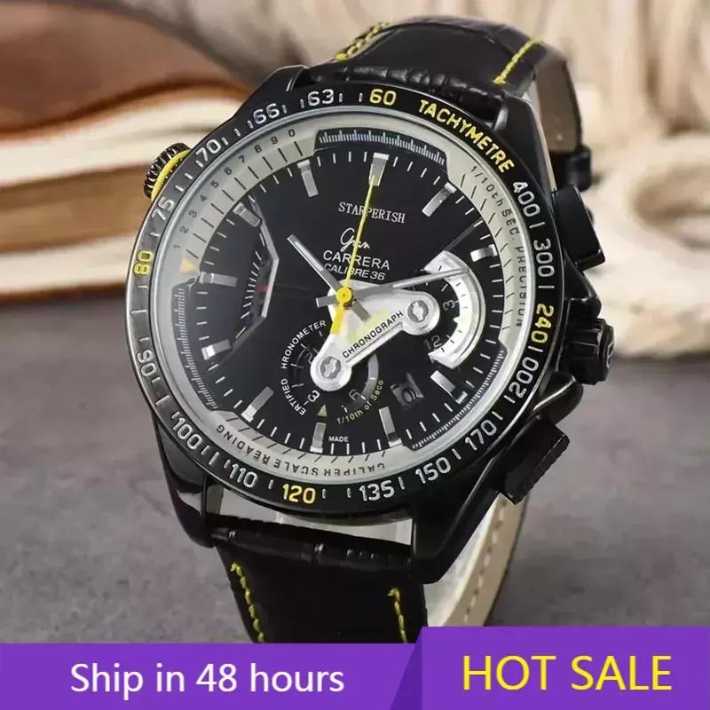 Reloj de pulsera de cuarzo para hombre, cronógrafo de lujo, marca Original, alta calidad, fecha automática, AAA, novedad de 2024