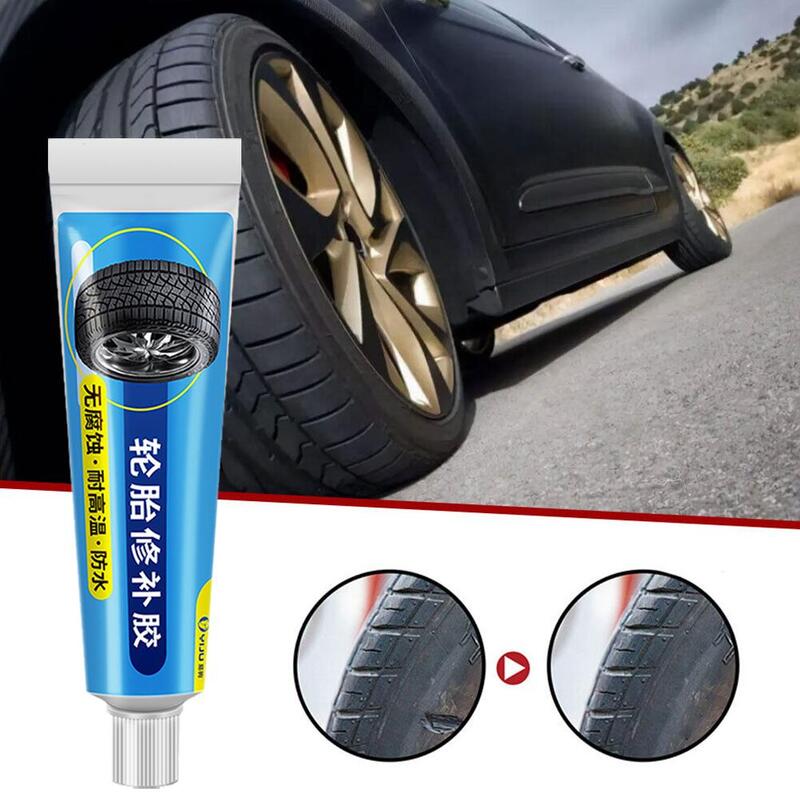 Forte borracha pneu reparação líquido, resistente ao desgaste, não corrosivo, adesivo, couro Bond instantâneo, preto, 1 pc, 2pcs